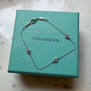 Tiffany & Co Pink Sapphire Color by the Yard Bracelet